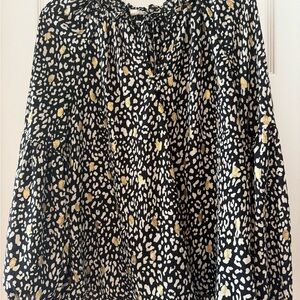 Stylish Black and Gold Women's Top